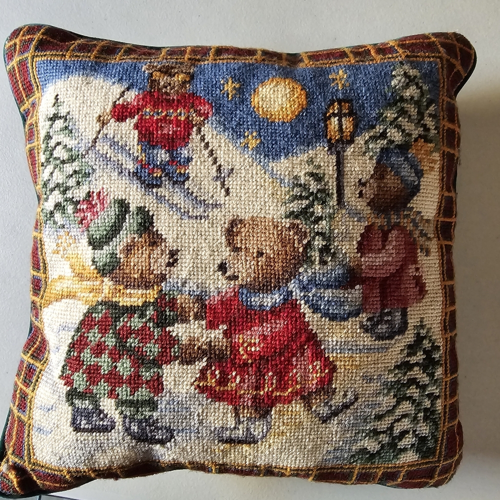 Christmas Cross Stitch Pillow